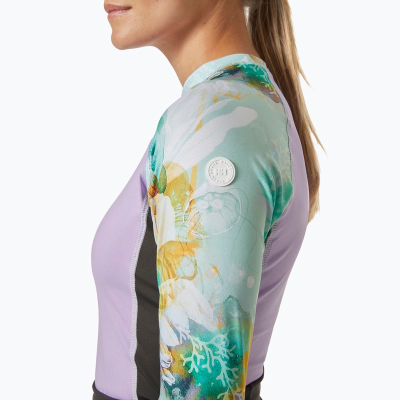 Moteršii plaukimo marškinėliai ilgomis rankovėmis Helly Hansen Waterwear Rashguard jade esra 3