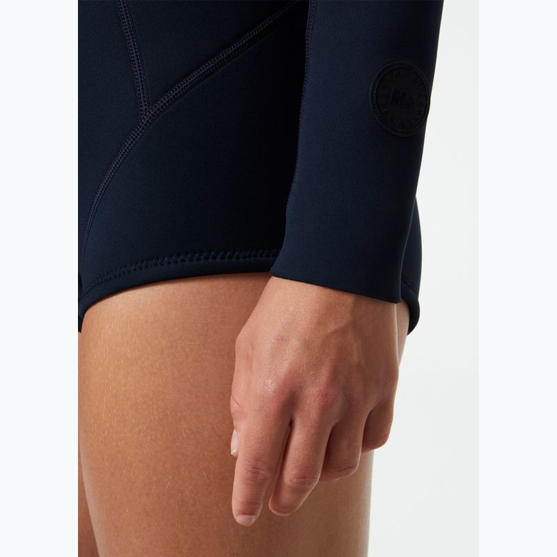 Moteriškas plaukimo hidrokostiumas Helly Hansen Waterwear Long Sleeve Spring Wetsuit navy stripe 6