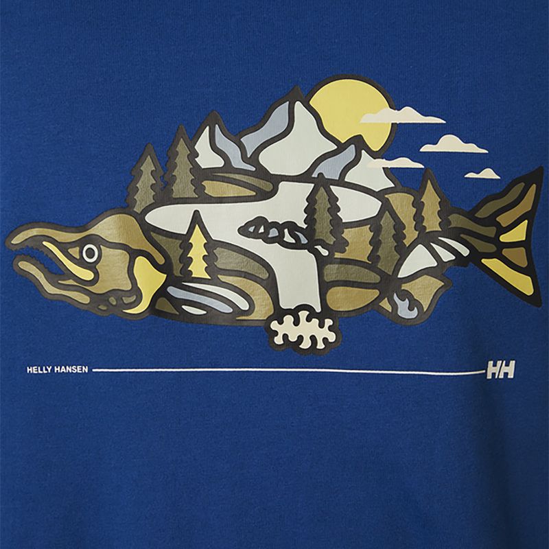 Helly Hansen vyriški trekingo marškinėliai F2F Organic Cotton 2.0 blue 63340_606 3