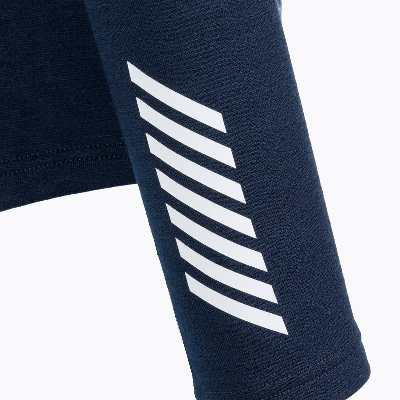Moteriški termoaktyvūs marškinėliai Helly Hansen Lifa Merino Midweight Graphic Crew navy star pixel 7