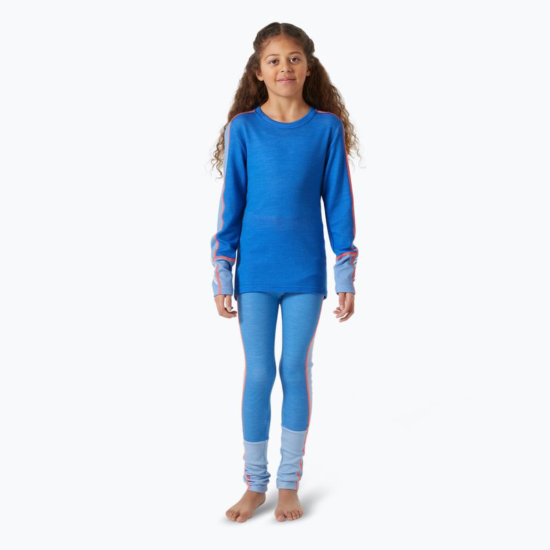 "Helly Hansen JR Lifa Merino Midweight ultra blue" vaikiškų šiltų apatinių drabužių rinkinys