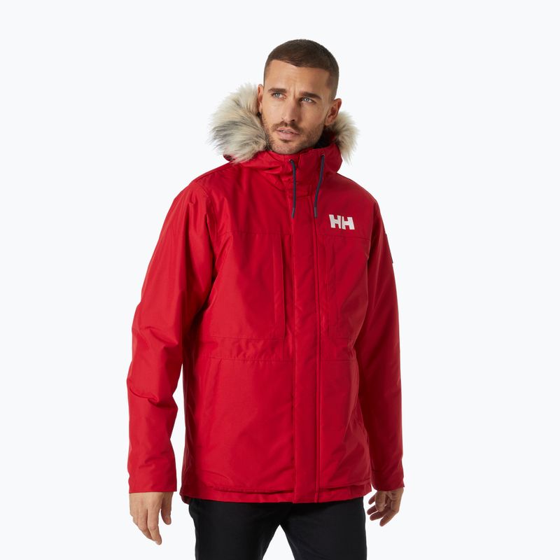 Helly Hansen vyriška pūkinė striukė Coastal 3.0 Parka raudona