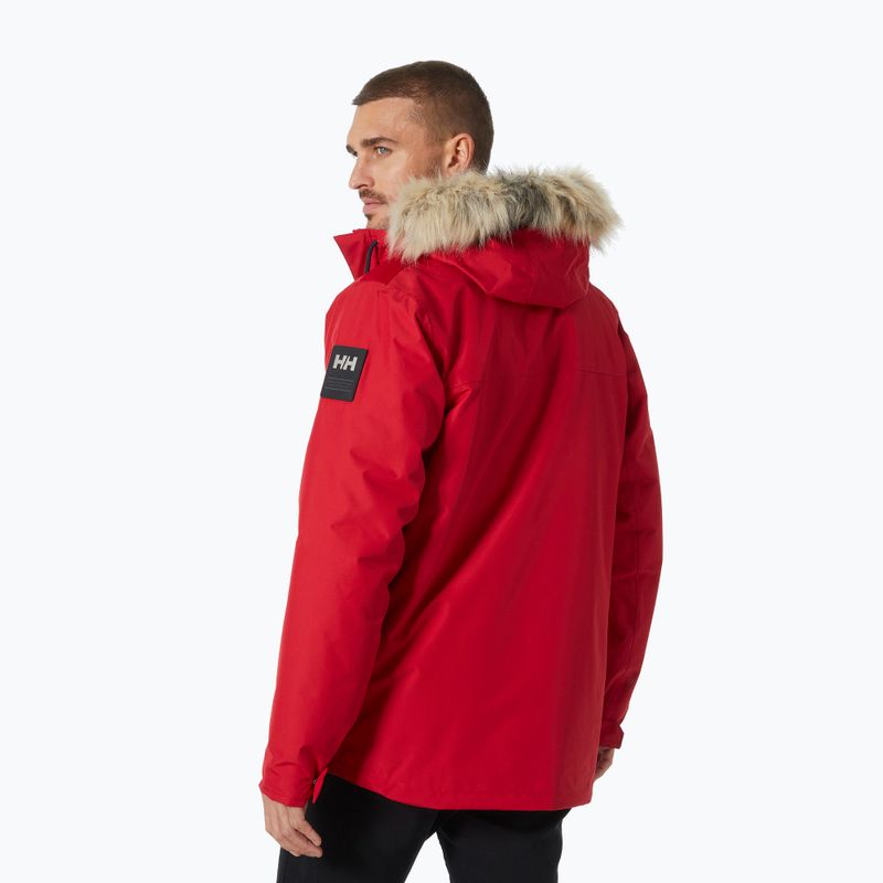 Helly Hansen vyriška pūkinė striukė Coastal 3.0 Parka raudona 2