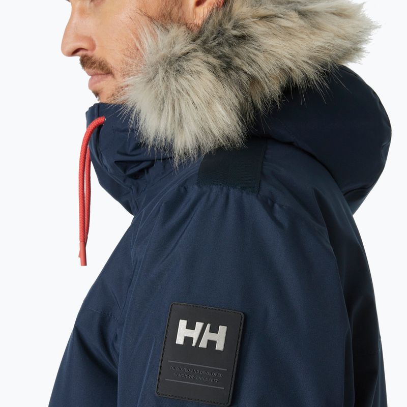 Vyriška Helly Hansen Coastal 3.0 Parka pūkinė striukė tamsiai mėlyna 4