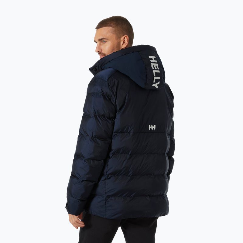 Vyriška "Helly Hansen Park Puff Parka" tamsiai mėlyna pūkinė striukė 2