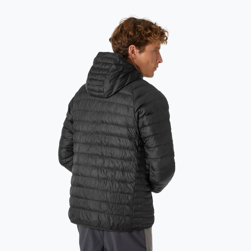 Vyriška Helly Hansen Banff Hooded Insulator pūkinė striukė su gobtuvu juoda 2