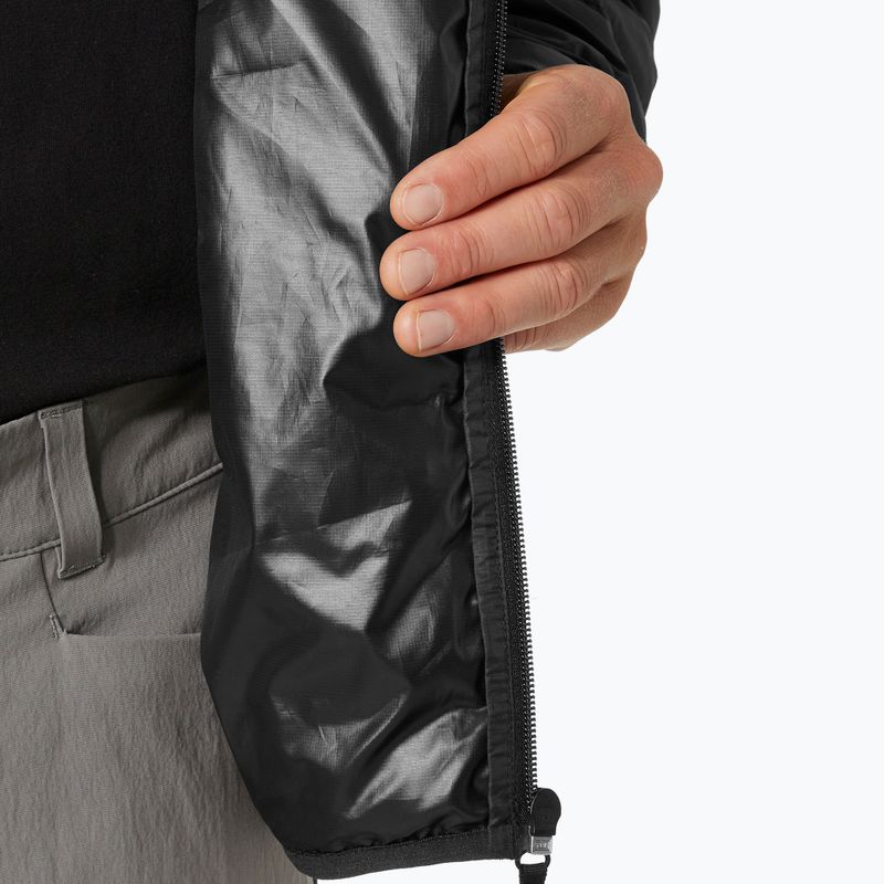 Vyriška Helly Hansen Banff Hooded Insulator pūkinė striukė su gobtuvu juoda 5