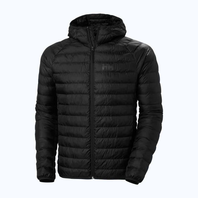 Vyriška Helly Hansen Banff Hooded Insulator pūkinė striukė su gobtuvu juoda 6