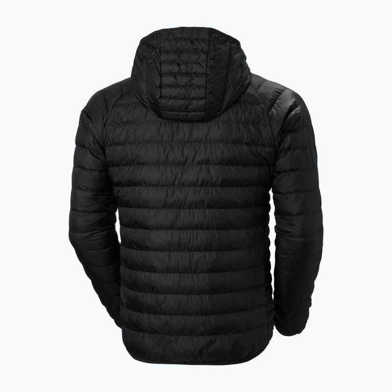 Vyriška Helly Hansen Banff Hooded Insulator pūkinė striukė su gobtuvu juoda 7