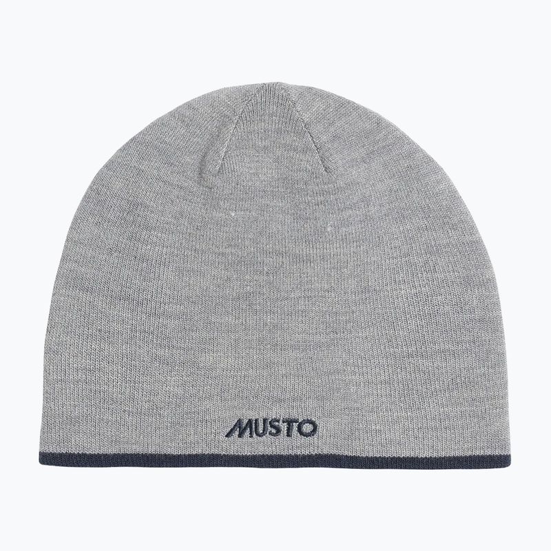 Kepurė Musto Reversible Beanie grey melange/ navy