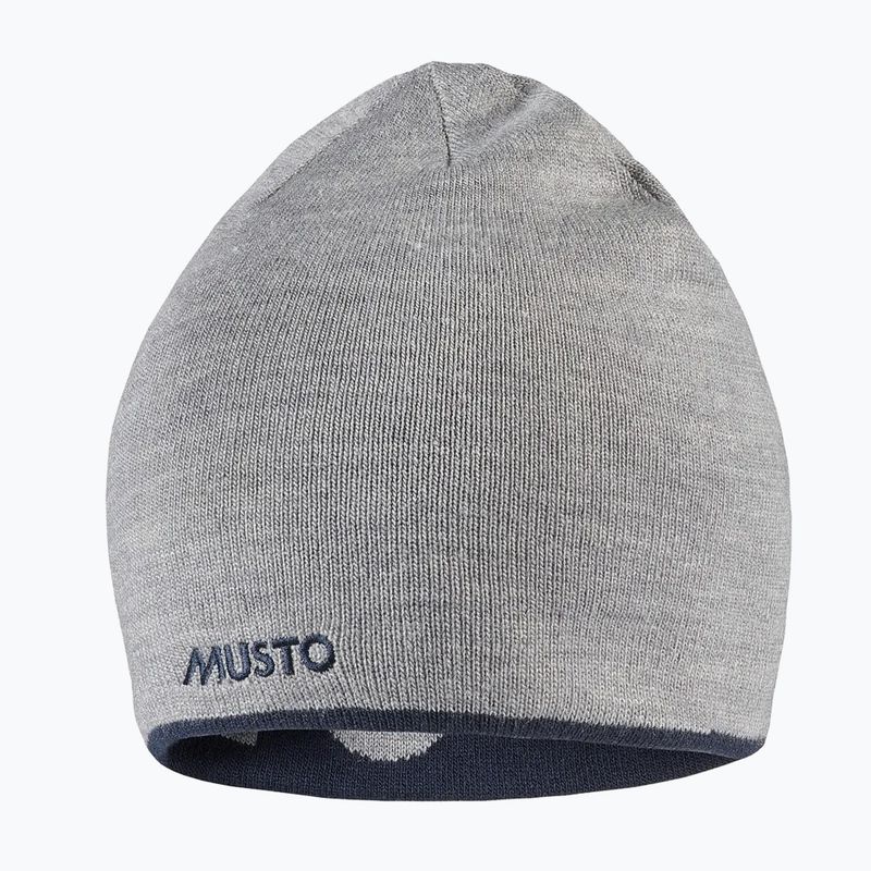 Kepurė Musto Reversible Beanie grey melange/ navy 3