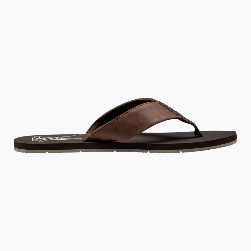 Vyriškos šlepetės per pirštą Helly Hansen Seasand 2 Leather Sandals espresso / fallen rock / c 2