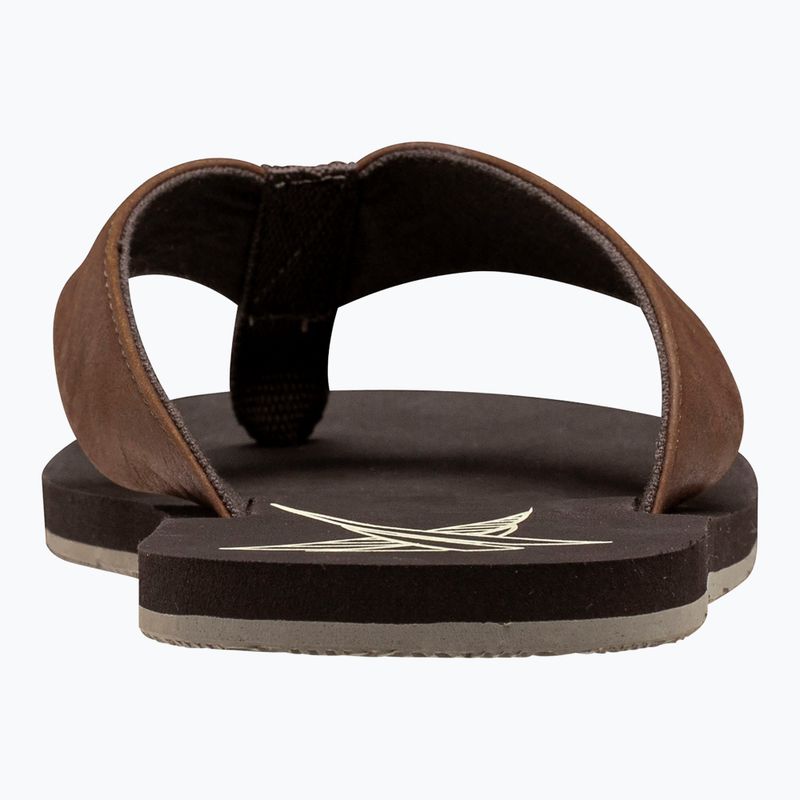Vyriškos šlepetės per pirštą Helly Hansen Seasand 2 Leather Sandals espresso / fallen rock / c 3