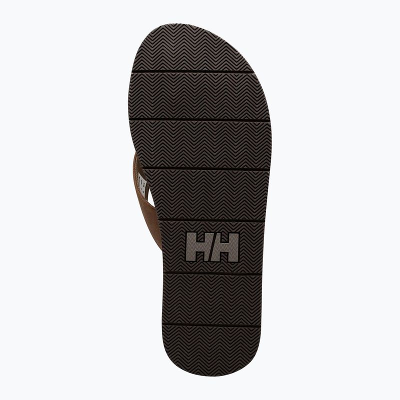 Vyriškos šlepetės per pirštą Helly Hansen Seasand 2 Leather Sandals honey wheat 12