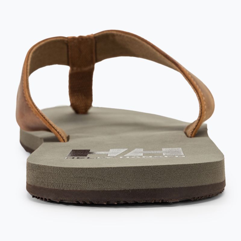 Vyriškos šlepetės per pirštą Helly Hansen Seasand 2 Leather Sandals honey wheat 6