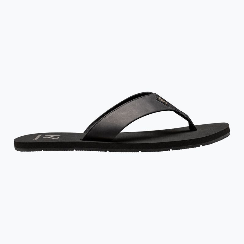 Vyriškos šlepetės per pirštą Helly Hansen Seasand 2 Leather Sandals black / fallen rock