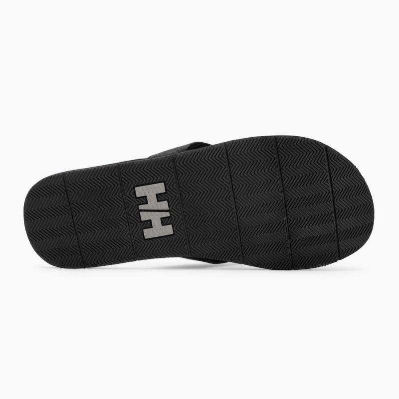 Vyriškos šlepetės per pirštą Helly Hansen Seasand 2 Leather Sandals black / fallen rock 4