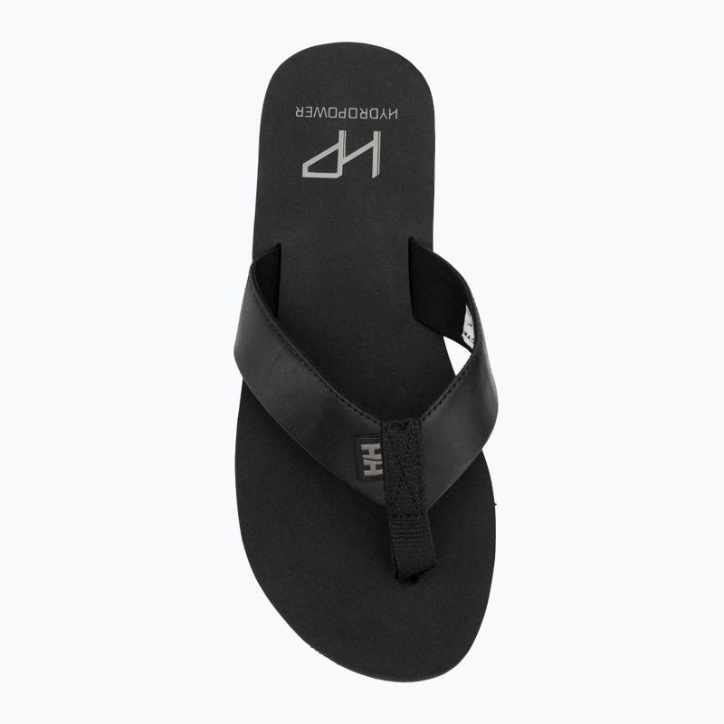 Vyriškos šlepetės per pirštą Helly Hansen Seasand 2 Leather Sandals black / fallen rock 5