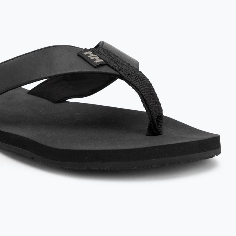 Vyriškos šlepetės per pirštą Helly Hansen Seasand 2 Leather Sandals black / fallen rock 7