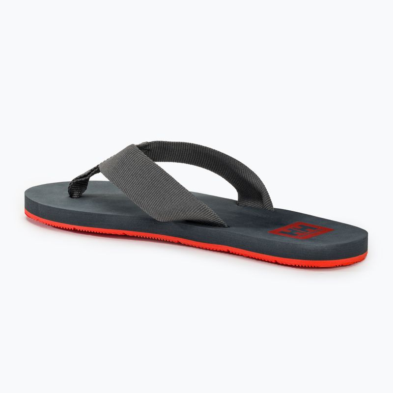 Vyriškos šlepetės per pirštą Helly Hansen Logo Sandals 2 ebony/cherry tomato 3