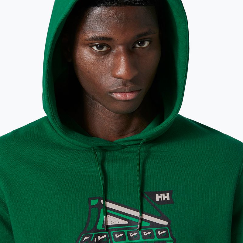 Vyriškas džemperis Helly Hansen F2F Organic Cotton Hoodie malachite 3