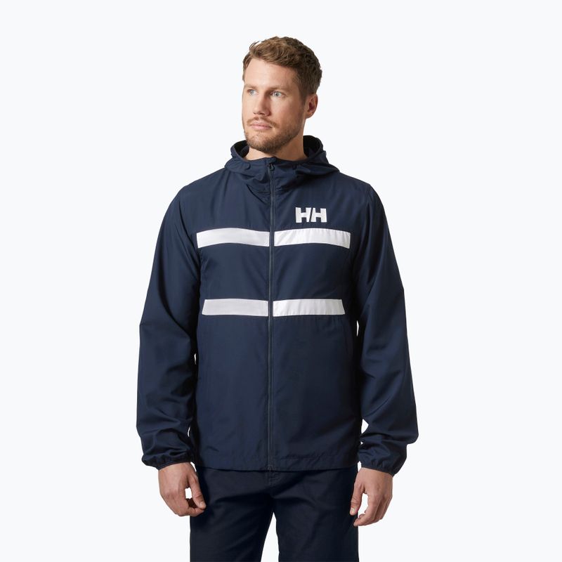 Vyriška buriavimo striukė Helly Hansen Salt Striped Windbreaker navy