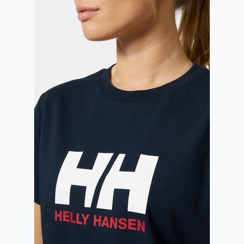 Moteriški marškinėliai Helly Hansen Logo 2.0 navy 3