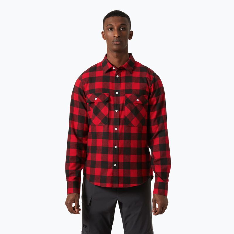 Vyriški marškiniai Helly Hansen Lokka Organic Flannel red buffalo check