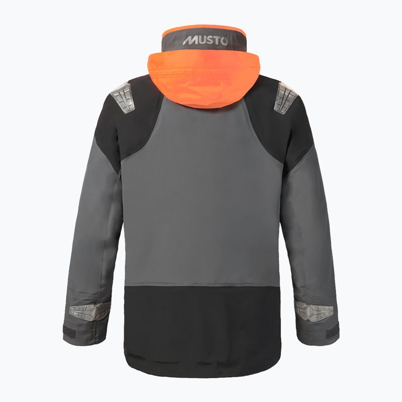 Vyriška "Musto BR3 Pertex Offshore" buriavimo striukė medžio anglies spalvos 2