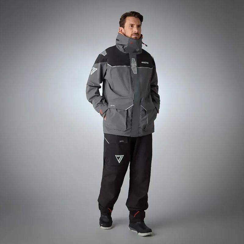 Vyriška "Musto BR3 Pertex Offshore" buriavimo striukė medžio anglies spalvos 4
