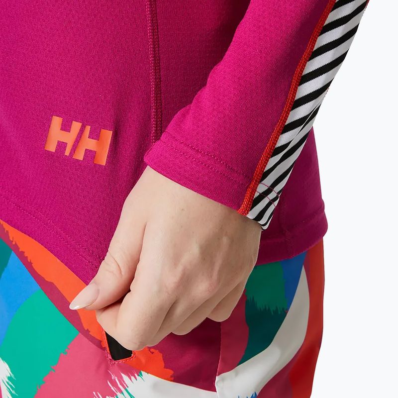 Moteriški termoaktyvūs marškinėliai Helly Hansen Lifa Active Stripe Crew magenta 2.0 3