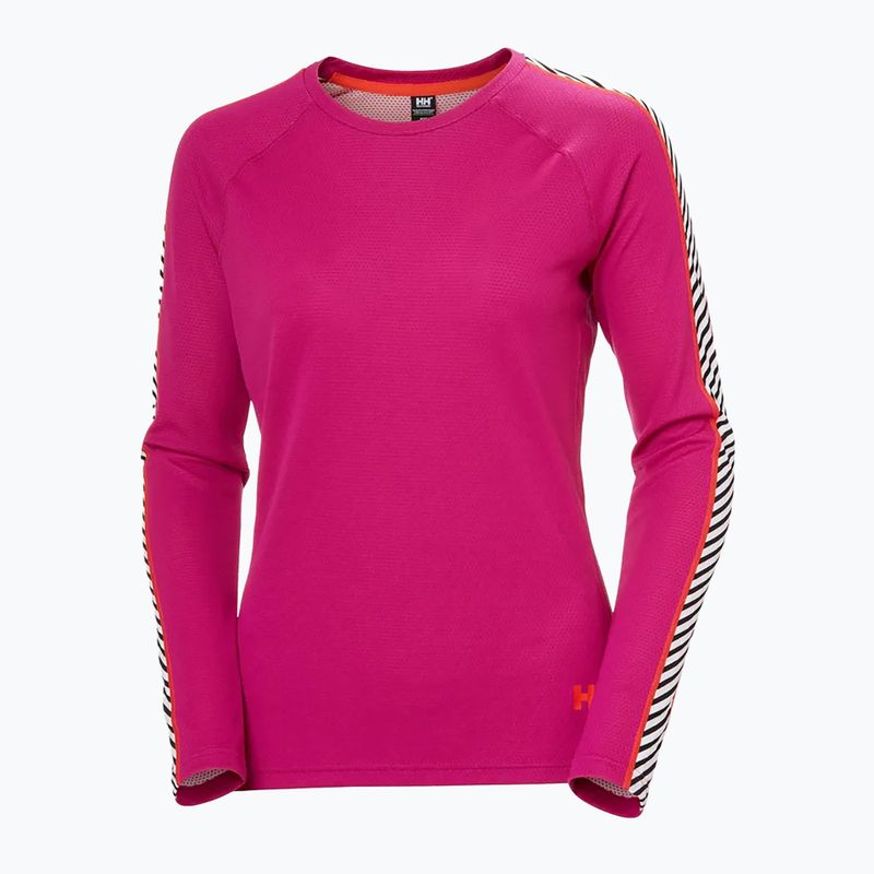 Moteriški termoaktyvūs marškinėliai Helly Hansen Lifa Active Stripe Crew magenta 2.0 4