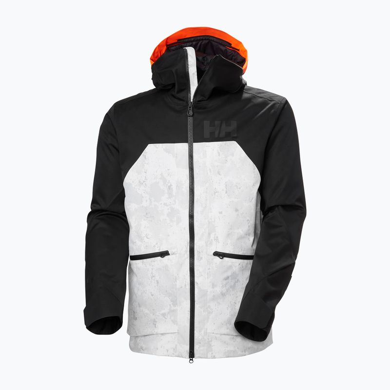 Vyriška slidinėjimo striukė Helly Hansen Straightline Lifaloft 2.0 grey fog snow camo aop 9