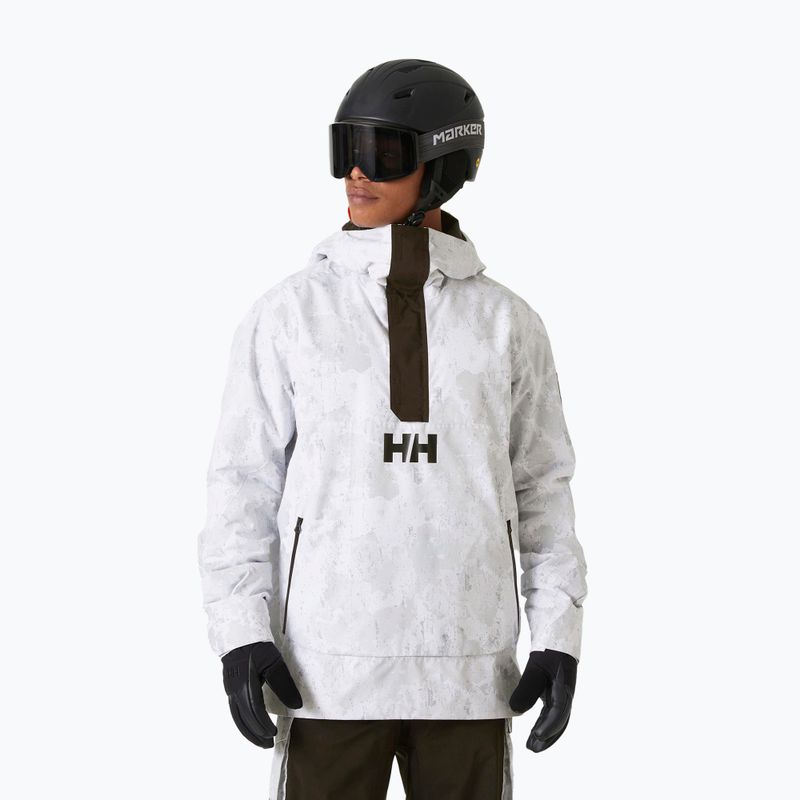 Vyriška slidinėjimo striukė Helly Hansen Ullr D Insulated Anorak grey fog snow camo aop