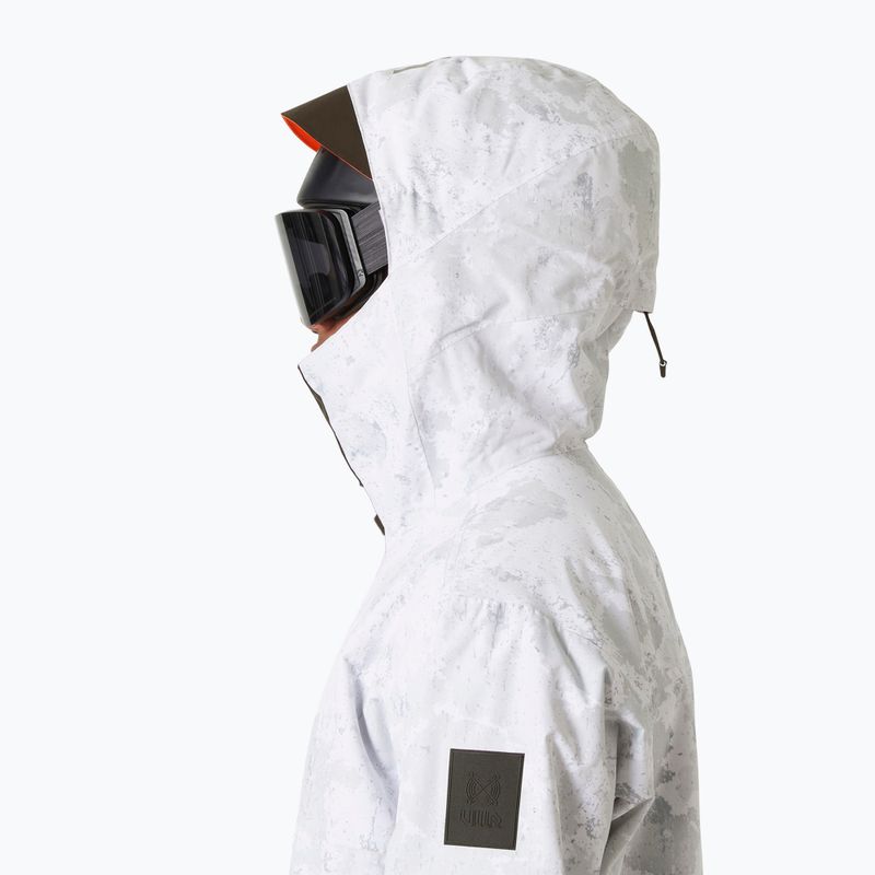 Vyriška slidinėjimo striukė Helly Hansen Ullr D Insulated Anorak grey fog snow camo aop 3