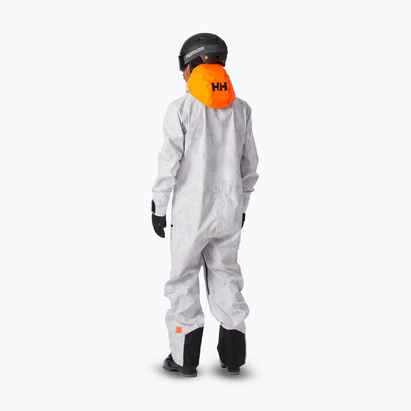 Vyriškas slidinėjimo kombinezonas Helly Hansen Chugach Infinity Printed grey fog snow camo aop 2