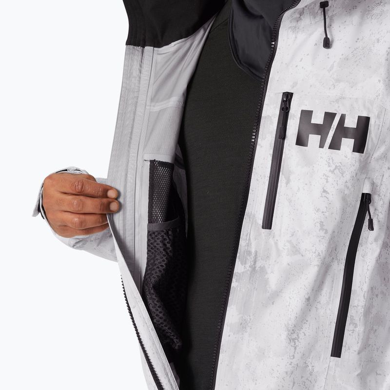 Vyriškas slidinėjimo kombinezonas Helly Hansen Chugach Infinity Printed grey fog snow camo aop 9