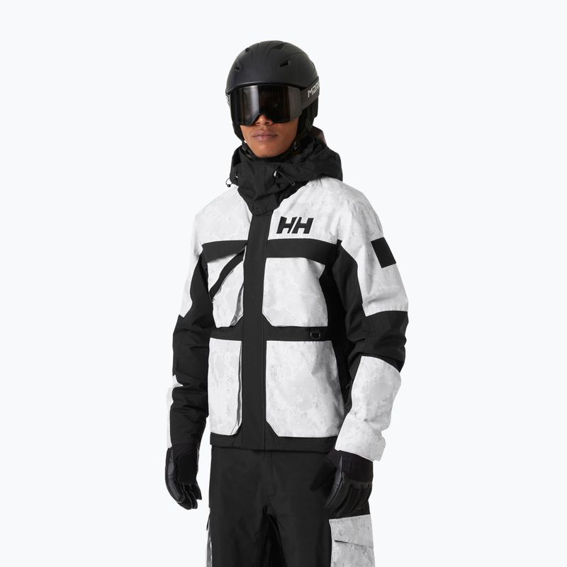 Vyriška slidinėjimo striukė Helly Hansen Ullr D Heritage Short grey fog snow camo aop