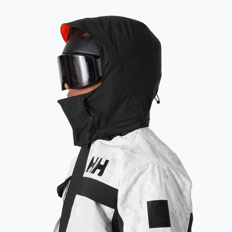 Vyriška slidinėjimo striukė Helly Hansen Ullr D Heritage Short grey fog snow camo aop 3