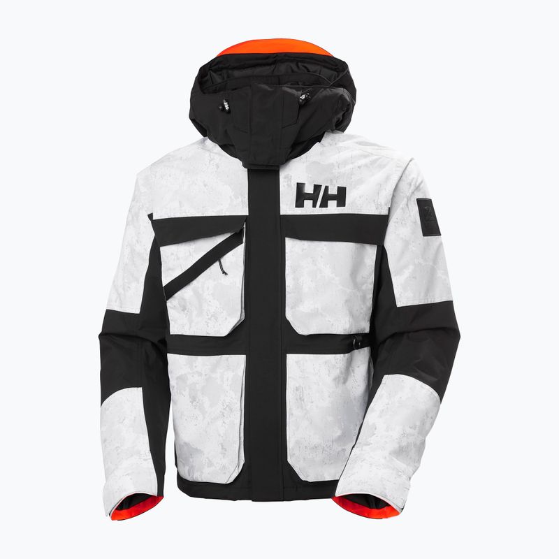 Vyriška slidinėjimo striukė Helly Hansen Ullr D Heritage Short grey fog snow camo aop 12