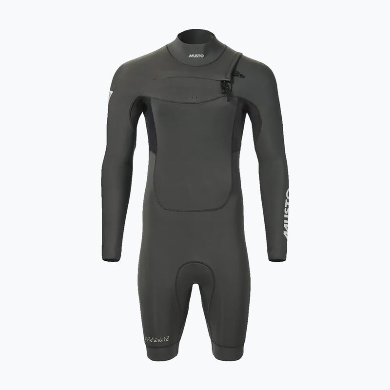 Vyriškas hidrokostiumas Musto Flexlite Dynamic 3/2 mm Shorty dark grey