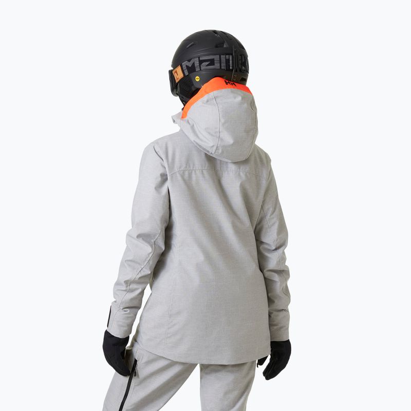 Moteriška slidinėjimo striukė Helly Hansen Powderqueen 3.0 grey/melange 2