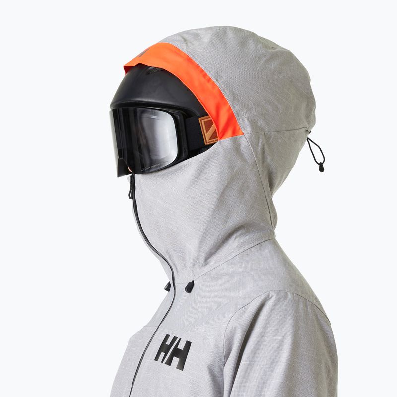 Moteriška slidinėjimo striukė Helly Hansen Powderqueen 3.0 grey/melange 3
