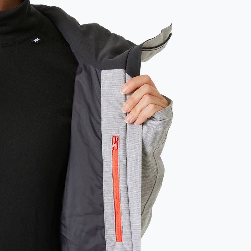 Moteriška slidinėjimo striukė Helly Hansen Powderqueen 3.0 grey/melange 7