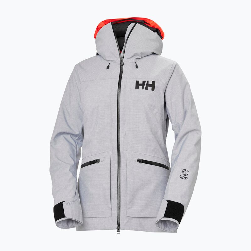 Moteriška slidinėjimo striukė Helly Hansen Powderqueen 3.0 grey/melange 9