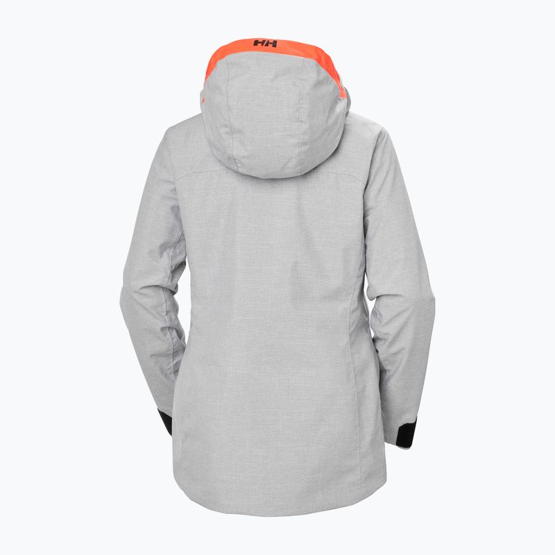 Moteriška slidinėjimo striukė Helly Hansen Powderqueen 3.0 grey/melange 10
