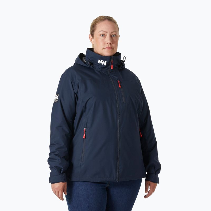 Moteriška buriavimo striukė Helly Hansen Crew Hooded Midlayer Plus 2.0 navy