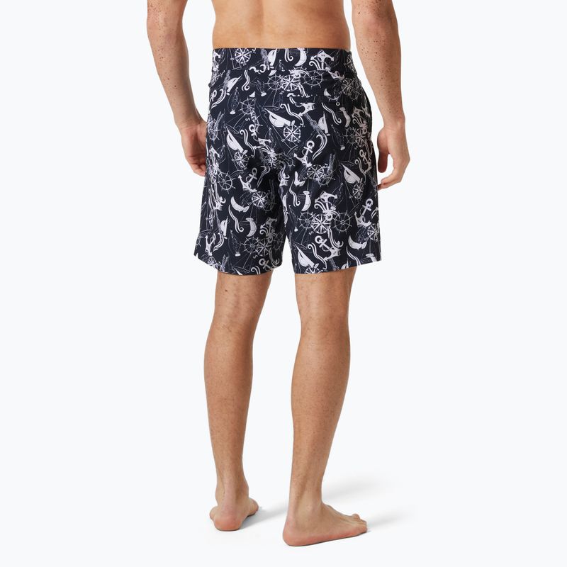 Vyriški maudymosi šortai Helly Hansen Newport Boardshorts 8" navy nautical aop 2