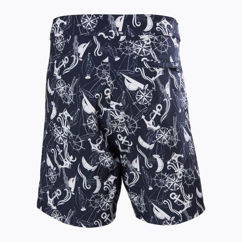 Vyriški maudymosi šortai Helly Hansen Newport Boardshorts 8" navy nautical aop 6