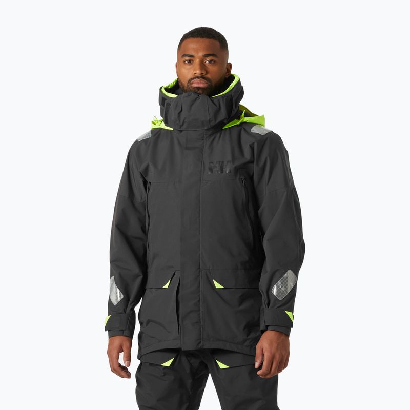 Vyriška striukė nuo lietaus Helly Hansen Skagen Offshore ebony